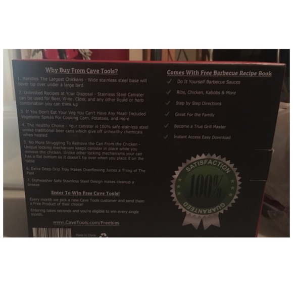 Cave Tools Beer Can Chicken Holder Roasting Pan with Vegetable Spikes - Picture 6 of 6